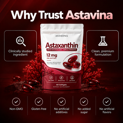 Astavina Astaxanthin 12mg Softgels