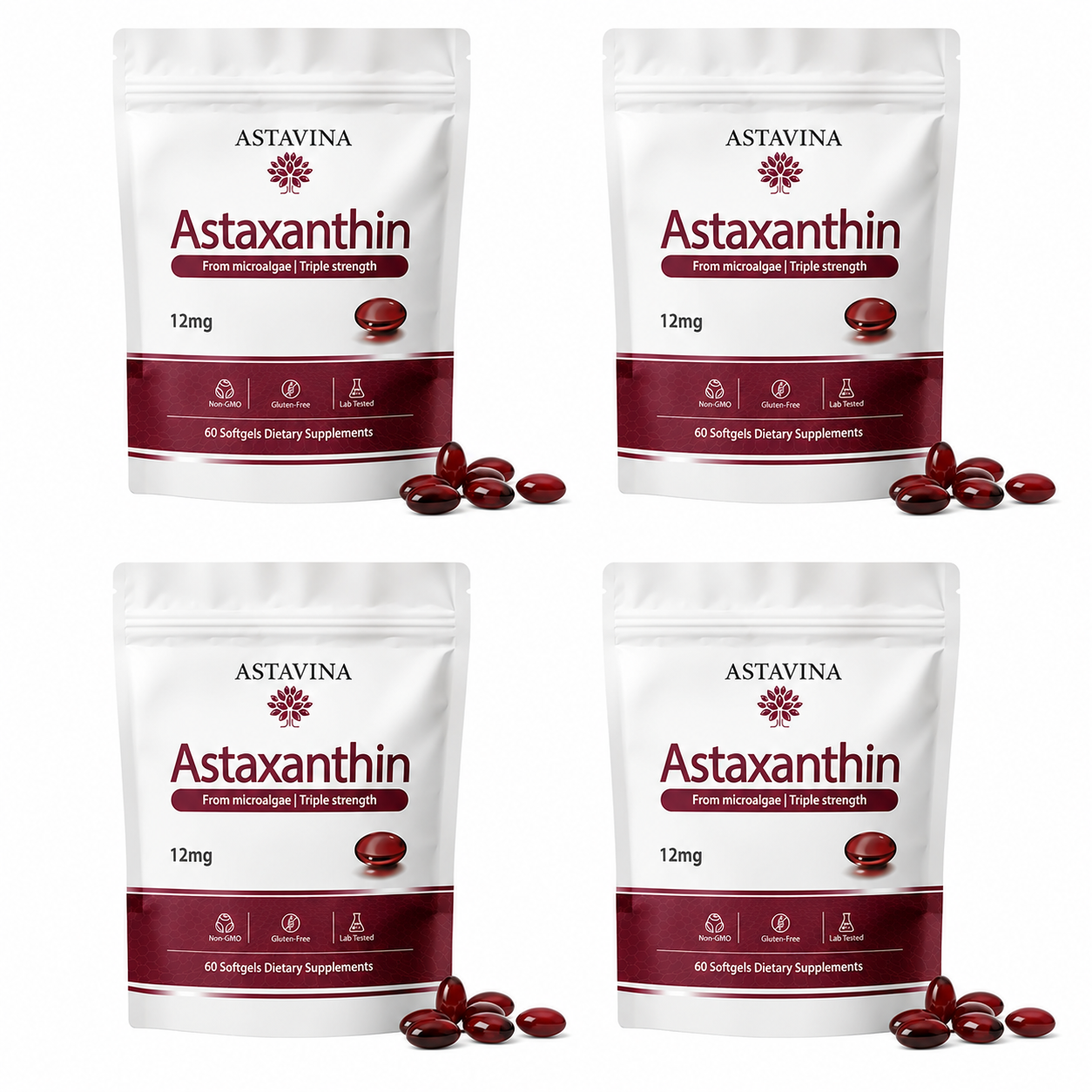 Astavina Astaxanthin 12mg Softgels