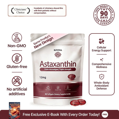 Astavina Astaxanthin 12mg Softgels